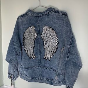 Angel Wing Jean Jacket